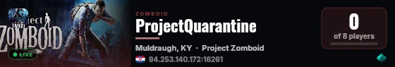 ProjectQuarantine live status badge