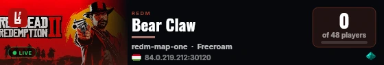 Bear Claw live status badge