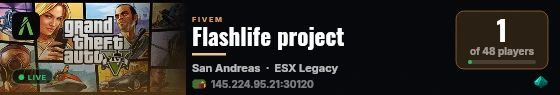 Flashlife project live status badge