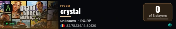 crystal live status badge