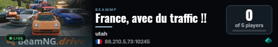 France, avec du traffic !! live status badge