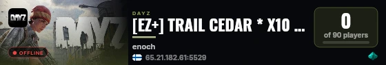 [EZ+] TRAIL CEDAR * X10 LOOT * CARS+ * PVE * LOOT++ * PVPVE live status badge