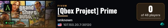 [Qbox Project] Prime live status badge