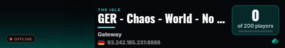 GER - Chaos - World - No Rules live status badge