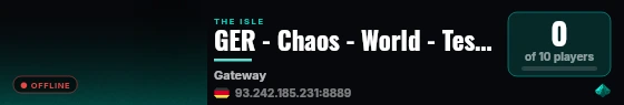 GER - Chaos - World - Test Server live status badge