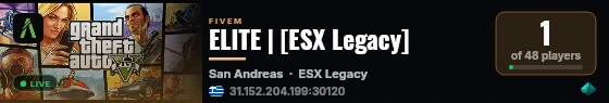 ELITE | [ESX Legacy] live status badge