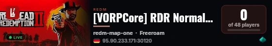 [VORPCore] RDR Normal Life live status badge