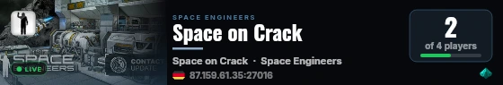 Space on Crack live status badge