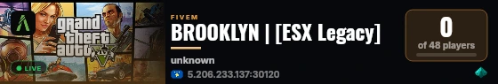 BROOKLYN | [ESX Legacy] live status badge