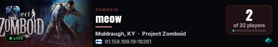 meow live status badge