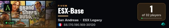ESX-Base live status badge