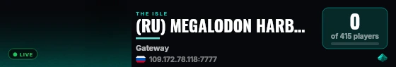 (RU) MEGALODON HARBOR (discord.gg/megalodon) live status badge