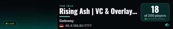 Rising Ash | VC & Overlay | RP | x2 Grow Rate live status badge