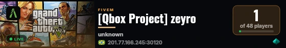 [Qbox Project] zeyro live status badge