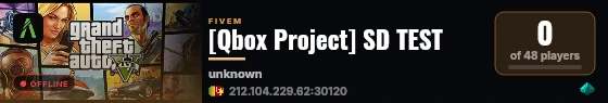 [Qbox Project] SD TEST live status badge