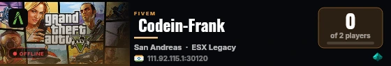  Codein-Frank live status badge