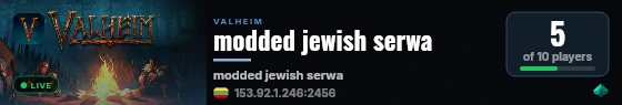 modded jewish serwa live status badge