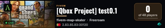 [Qbox Project] test0.1 live status badge