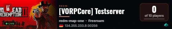 [VORPCore] Testserver live status badge