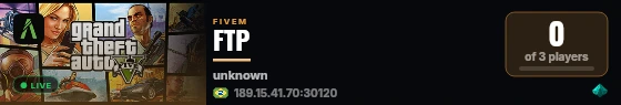 FTP live status badge