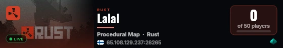 Lalal live status badge