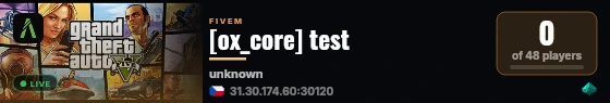 [ox_core] test live status badge