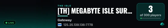 [TH] MEGABYTE ISLE SURVIVAL BETA 1.0.0 live status badge