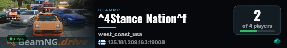 ^4Stance Nation^f live status badge