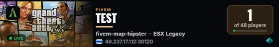 TEST live status badge