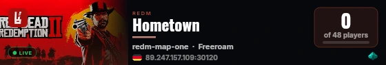 Hometown live status badge