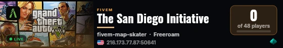 The San Diego Initiative live status badge