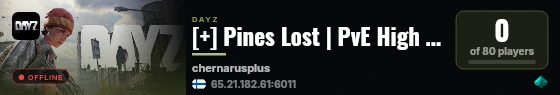 [+] Pines Lost | PvE High FPS Events live status badge
