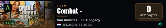 Combat - live status badge