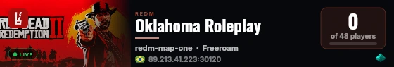 Oklahoma Roleplay live status badge