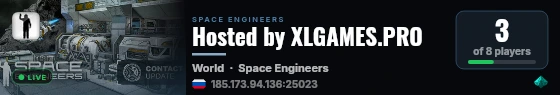 Hosted by XLGAMES.PRO live status badge