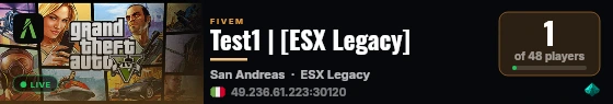 Test1 | [ESX Legacy] live status badge