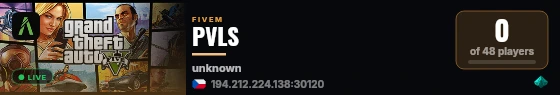 PVLS live status badge