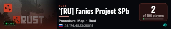 `[RU] Fanics Project SPb live status badge