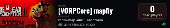 [VORPCore] mapfiy live status badge