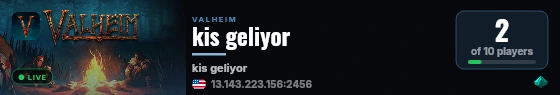kis geliyor live status badge