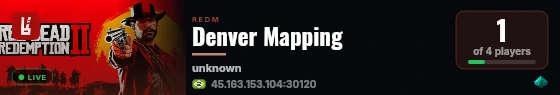 Denver Mapping live status badge