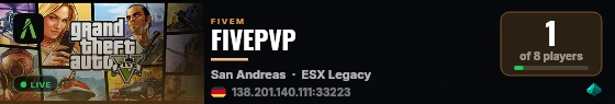 FIVEPVP live status badge