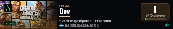 Dev live status badge