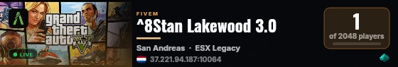 ^8Stan Lakewood 3.0 live status badge