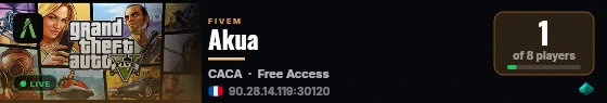 Akua live status badge