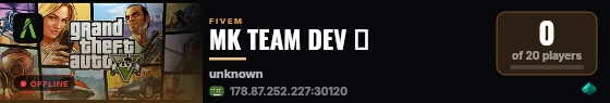 MK TEAM DEV 🔥 live status badge