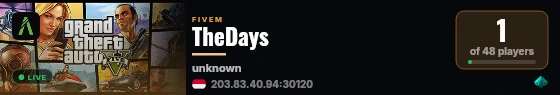 TheDays live status badge