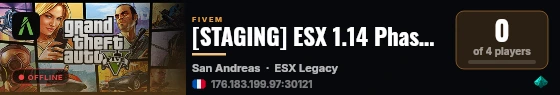 [STAGING] ESX 1.14 Phase 1 live status badge