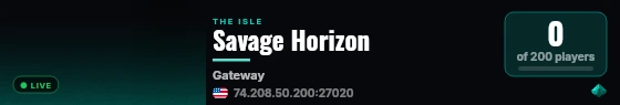Savage Horizon live status badge