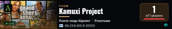 Kamuxi Project live status badge